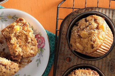 Spiced Peach Muffins